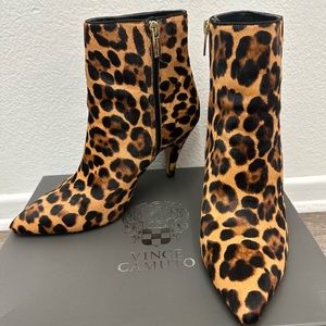 Vince Camuto Calf Hair pointy toe boot